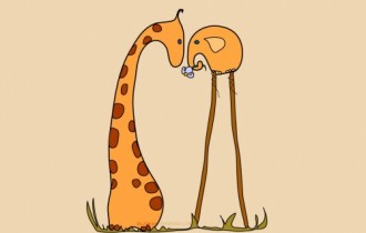 Wallpapers with giraffe elephants and other characters (80 wallpapers)